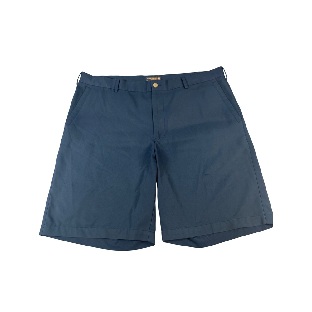 Peter Millar Crown Sport Golf Shorts‎ Mens 38 Blue Polyester Performance Luxury